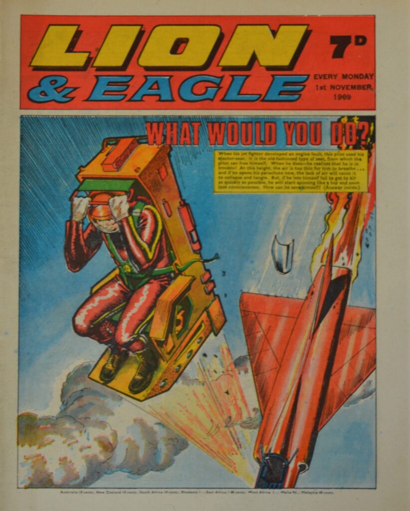 Lion And Eagle - Two Great Papers In One - The Show Must Go In With Iconic British Children' S Comics lion-and-eagle-1-november-1969.