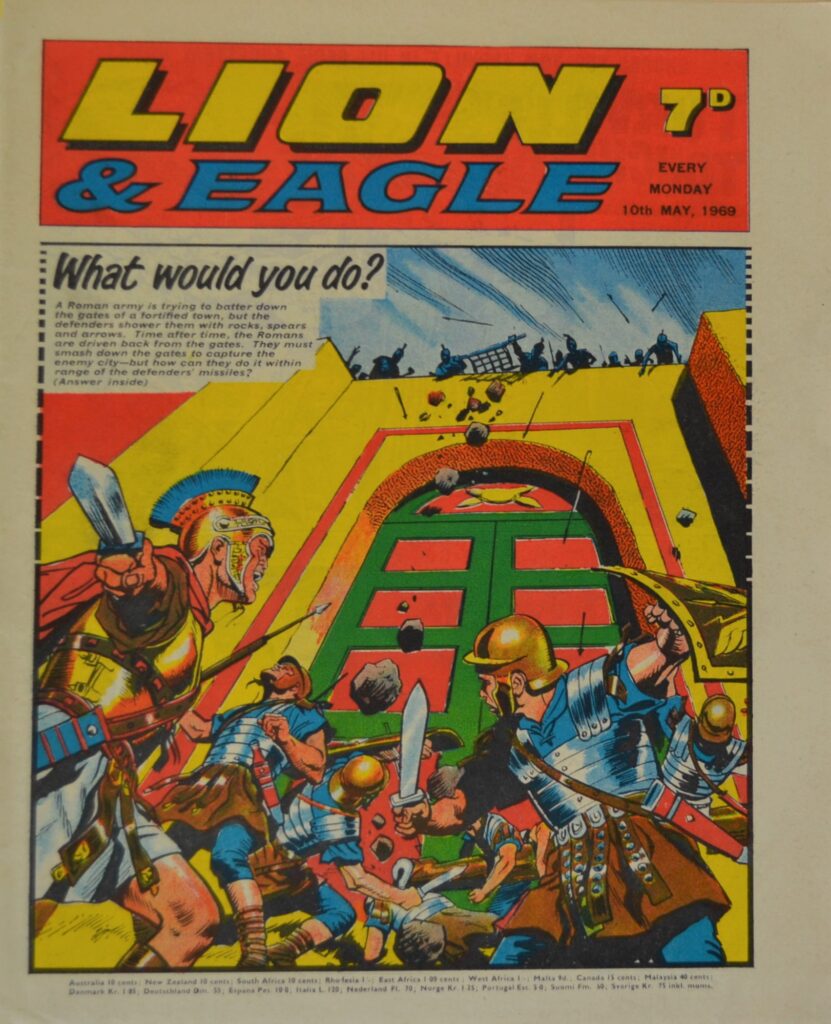 Lion And Eagle - Two Great Papers In One - The Show Must Go In With Iconic British Children' S Comics ion-and-eagle-10-may-1969