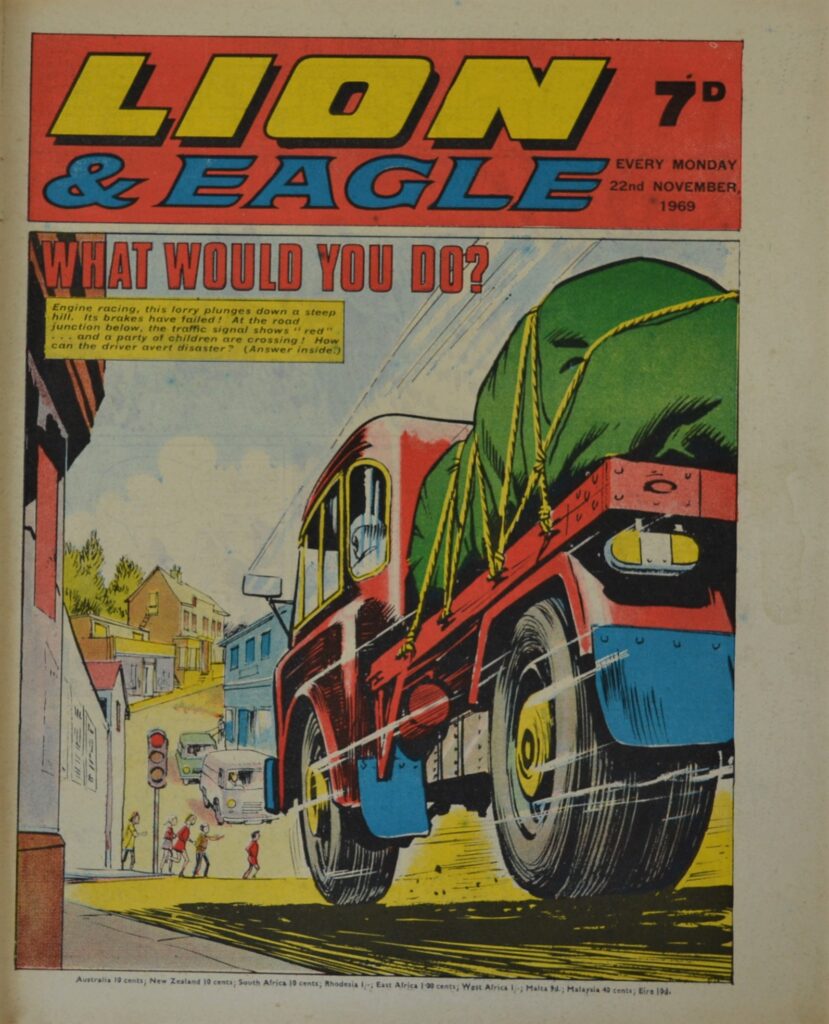Lion And Eagle - Two Great Papers In One - The Show Must Go In With Iconic British Children' S Comics lion-and-eagle-22-november-1969