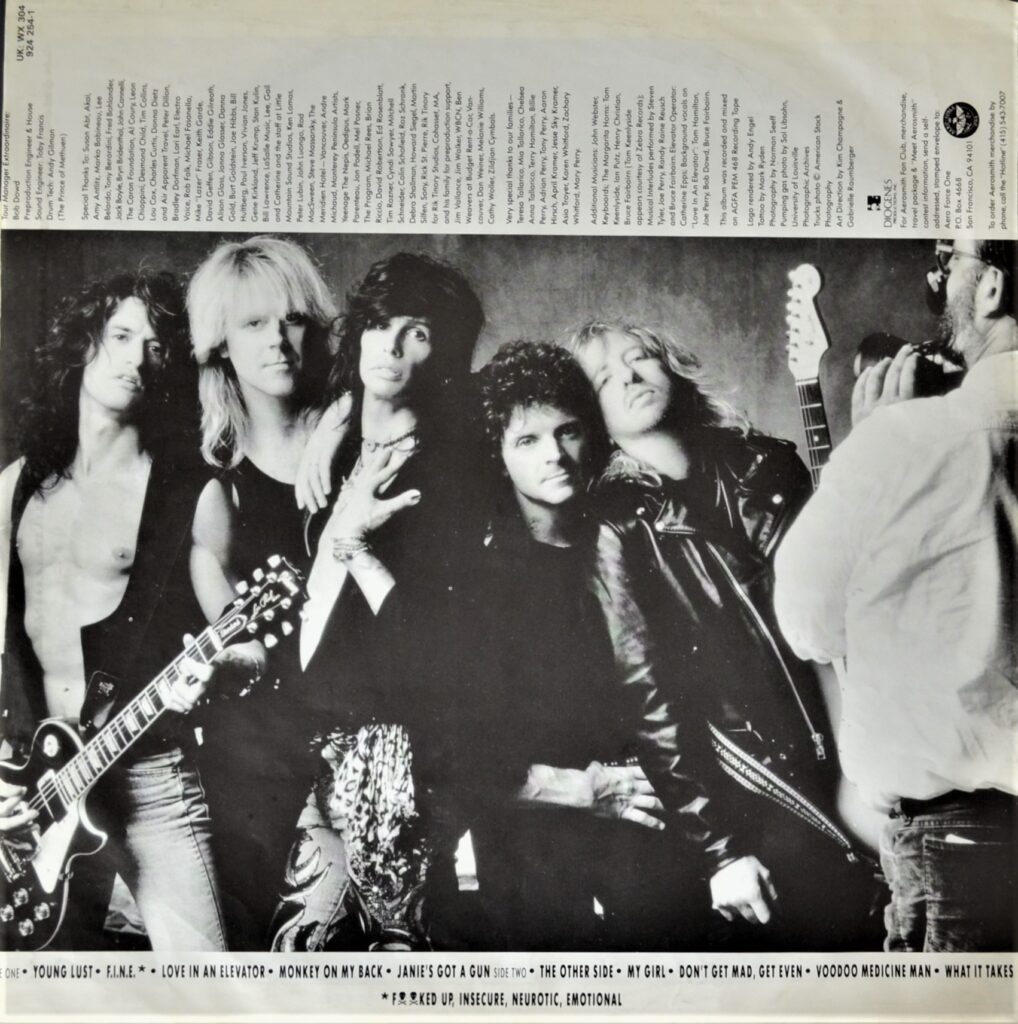 Aerosmith - Pump It Love In An Elevator! aerosmith-pump-inner-sleeve-back