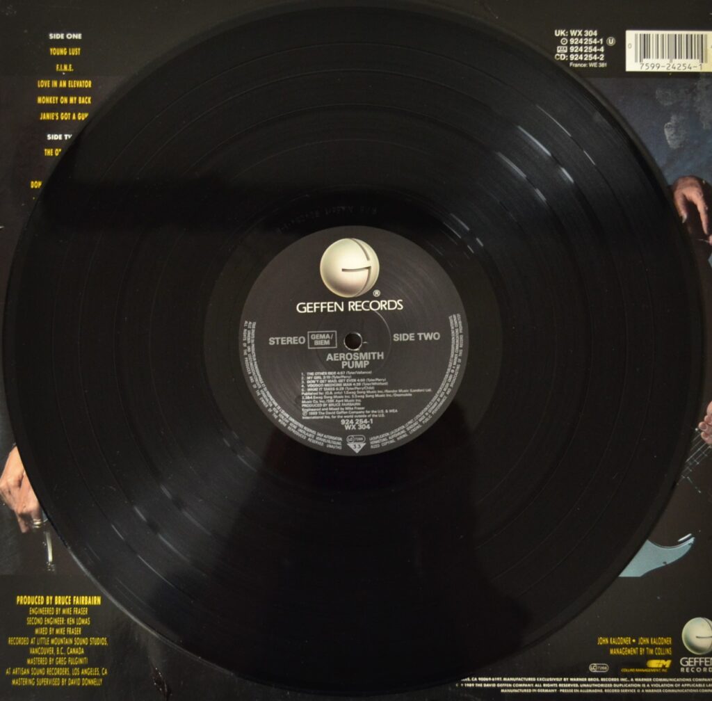 Aerosmith - Pump It Love In An Elevator! aerosmith-pump-record-side-two