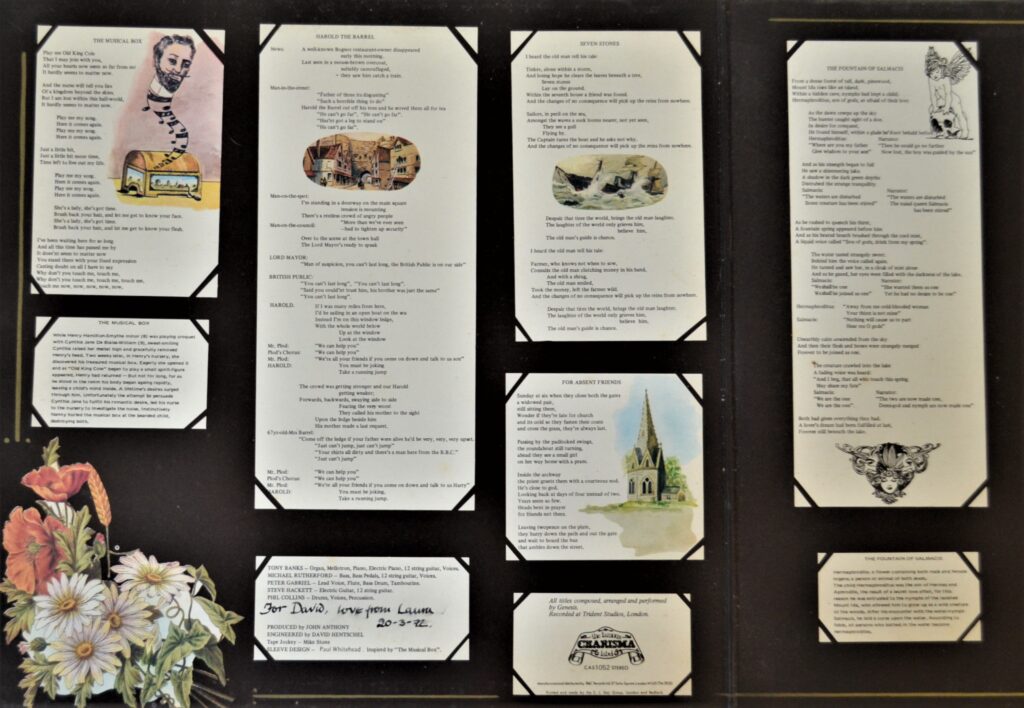 Genesis - Nursery Cryme: Son Of Gods, Afraid Of Their Love genesis-nursery-cryme-gatefold-one-scaled.