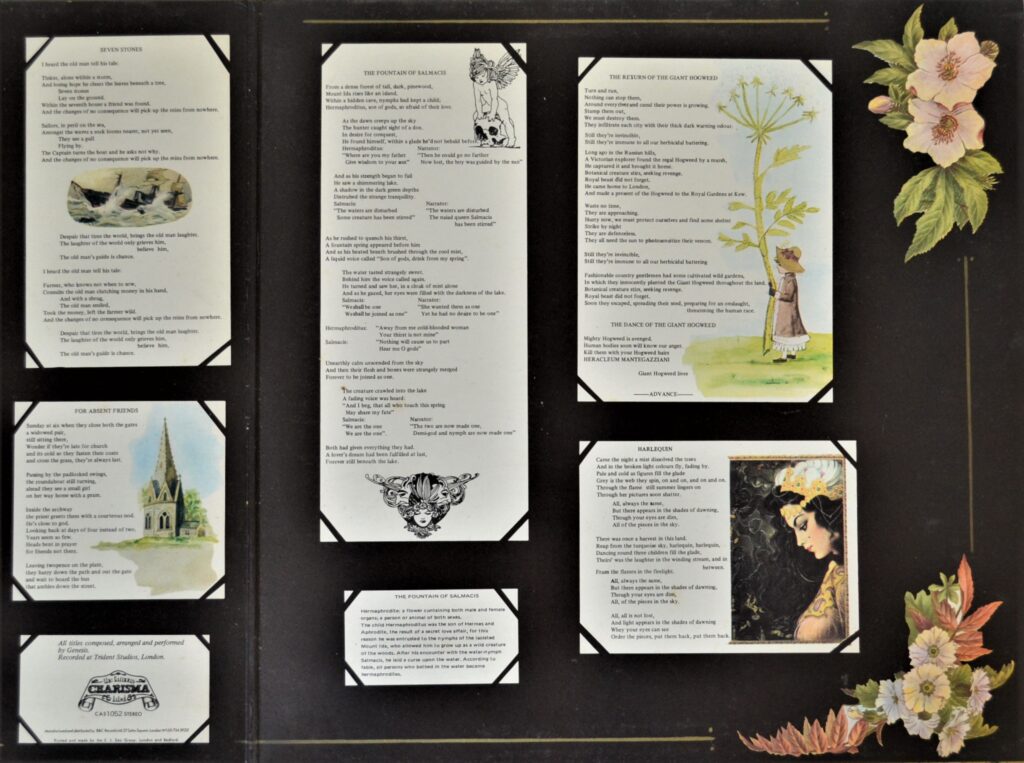 Genesis - Nursery Cryme: Son Of Gods, Afraid Of Their Love genesis-nursery-cryme-gatefold-two