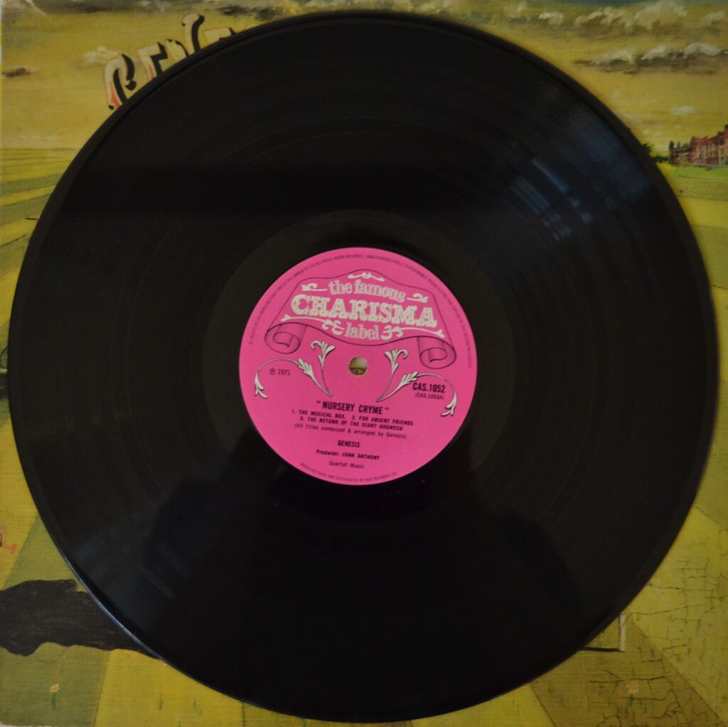 Genesis - Nursery Cryme: Son Of Gods, Afraid Of Their Love genesis-nursery-cryme-record-side-one.