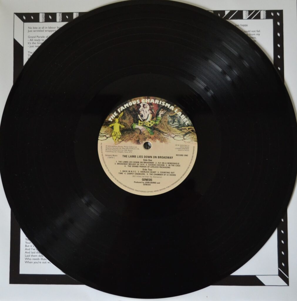 Genesis - The Lamb Lies Down On Broadway genesis-the-lamb-lies-down-on-broadway-record-one-side-one