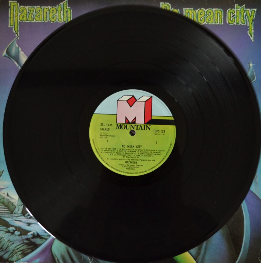Nazareth - No Mean City, My Ticket To Your Fortune Heart nazareth-no-mean-city-record-side-one