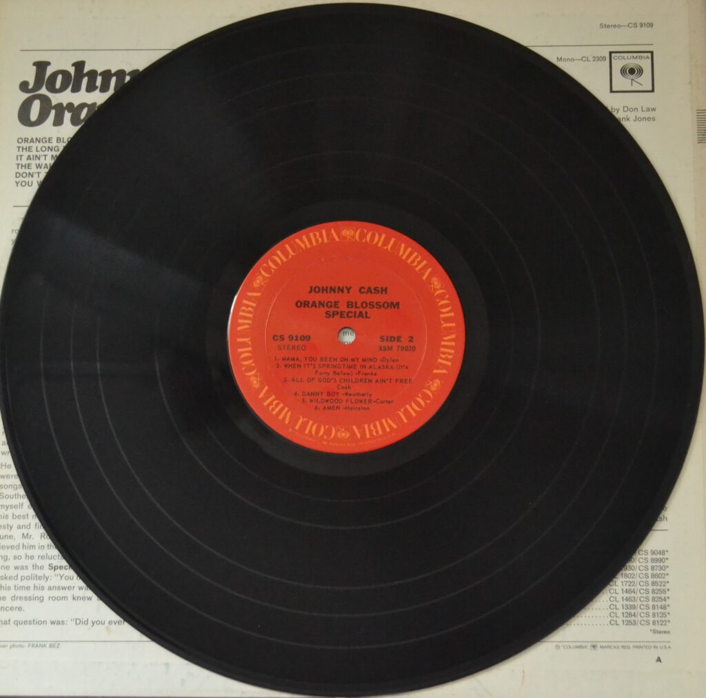 Johnny Cash - Orange Blossom Special; Mama, You Been On My Mind johnny-cah-orange-blossom-special-record-side-two