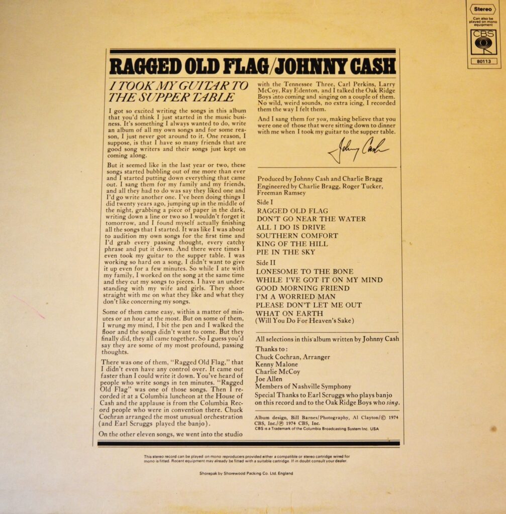 Johnny Cash - Ragged Old Flag, King Of The Hill johnny-cash-ragged-old-flag-back-cover.