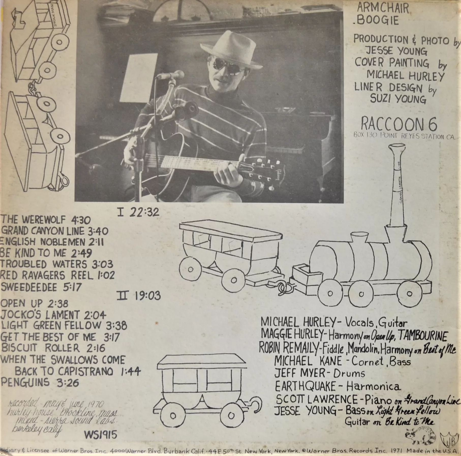 michael hurley and pals armchair boogie back cover