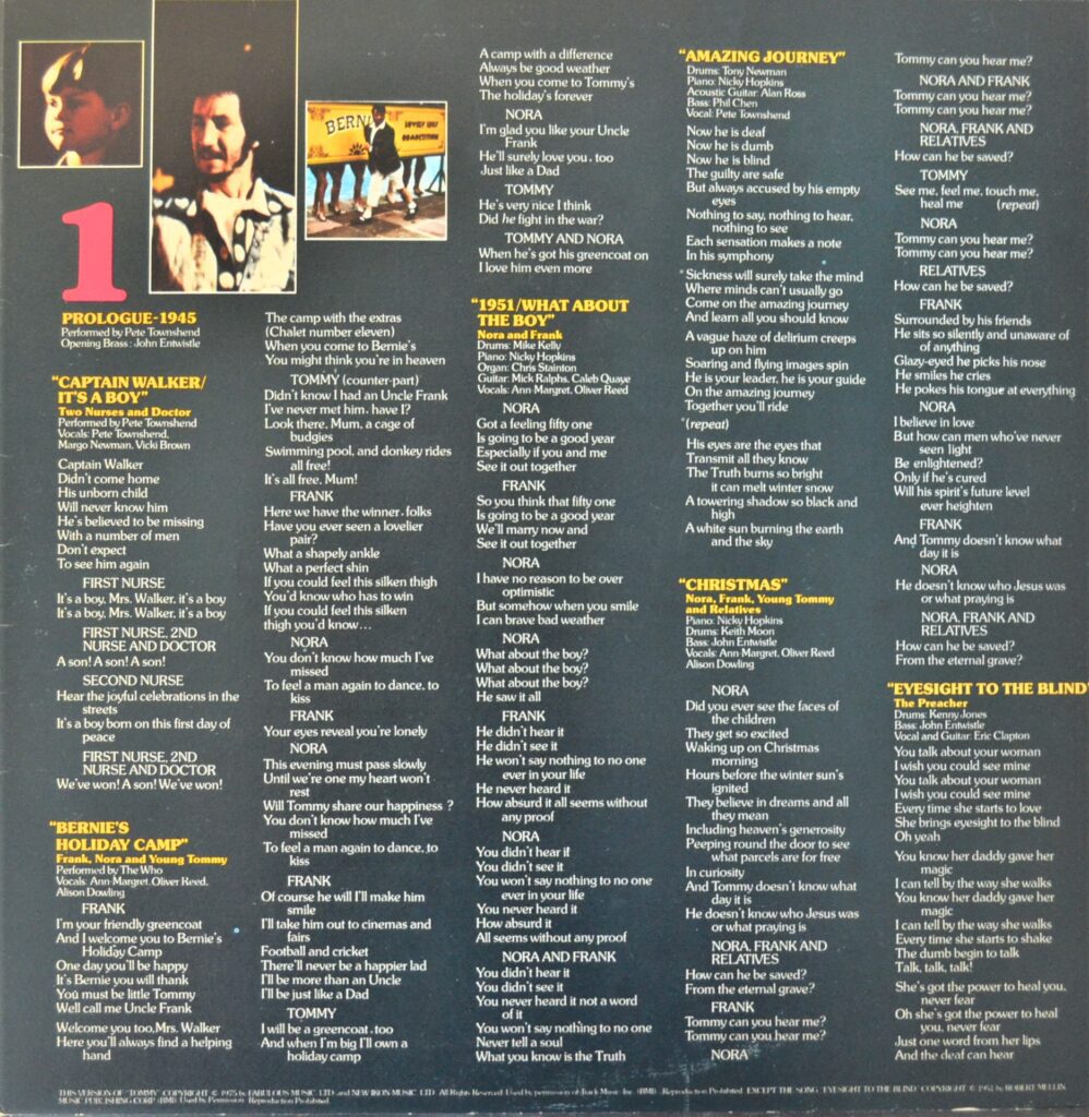 The Movie Tommy - I Believe In Love tommy-inner-sleeve-one