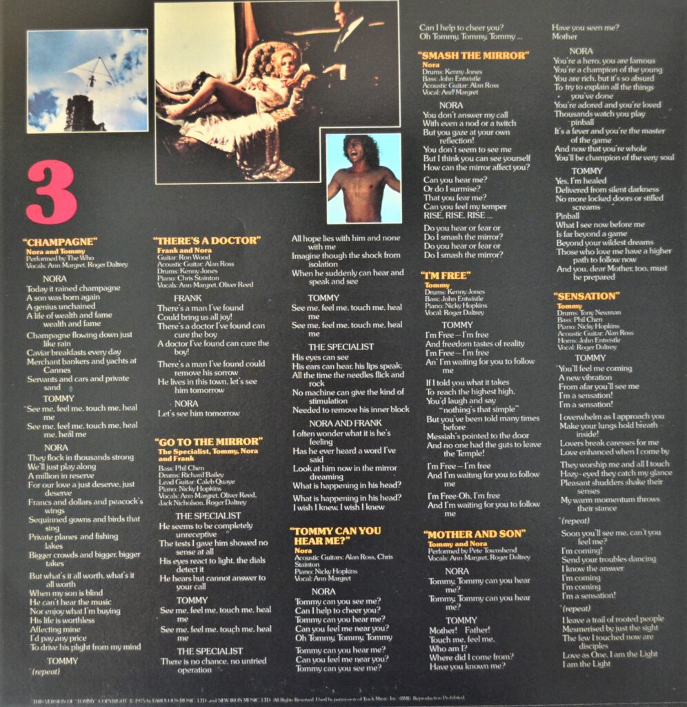 The Movie Tommy - I Believe In Love tommy-inner-sleeve-three