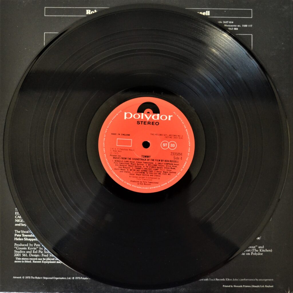 The Movie Tommy - I Believe In Love tommy-record-side-four.