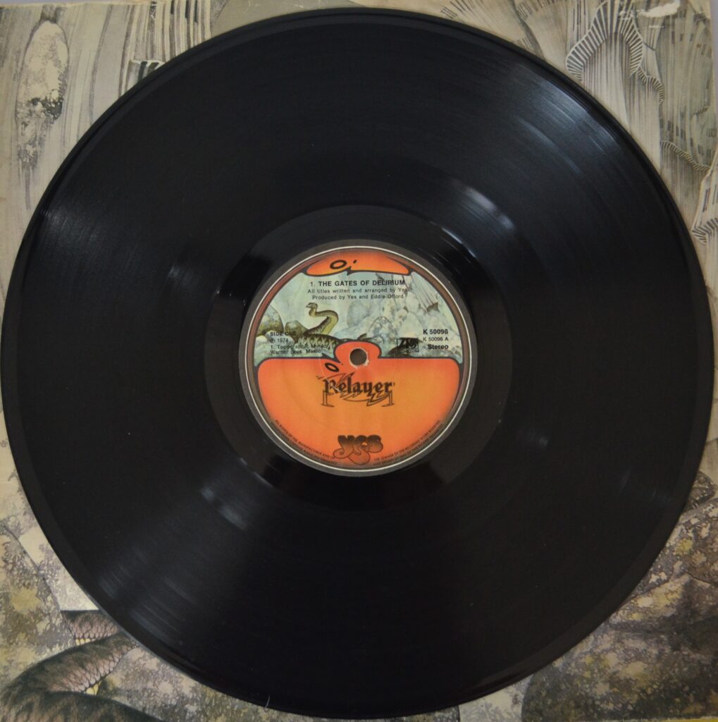 Yes - Relayer, Sound Chaser On The Gates Of Delirium yes-relaye-record-side-one.