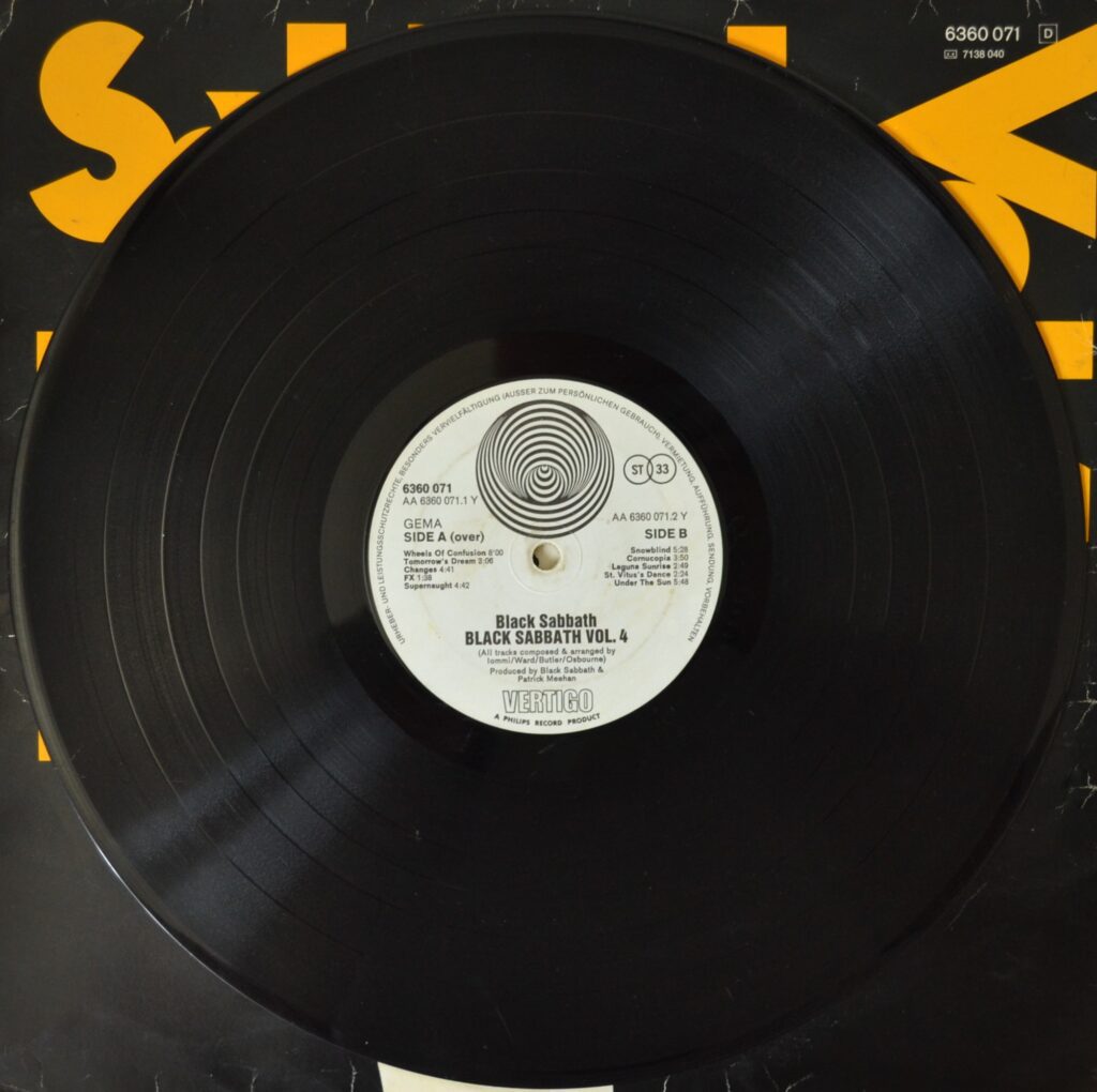 Black Sabbath - Vol 4, Innocence And Love What All I Knew black-sabbath-vol-4-record-side-two