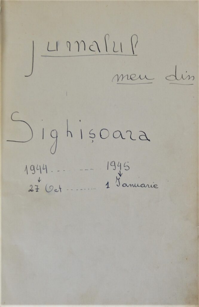 Sighisoara - People Uplifting With Life jurnal-costea-ioan-sighisoara-1944-1945-interior