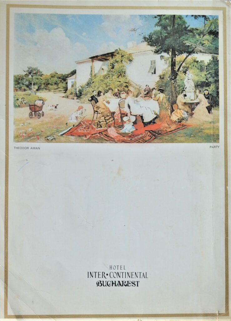 Rapture, Love, And The Freedom Of Gastronomy: Culinary World Through The 1992 Menu Of Restaurant Balada, Bucharest balada-menu-back-cover
