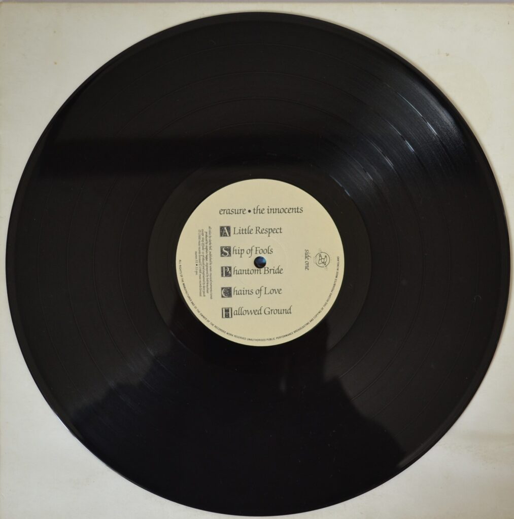 Erasure - The Innocents: Love Not War erasure-the-innocents-record-side-one.