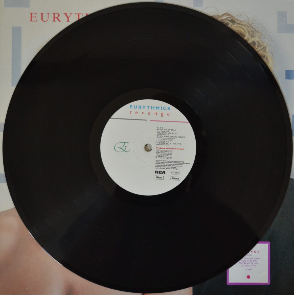 Eurythmics - Revenge And The Miracle Of Love eurythmics-revenge-record-side-one