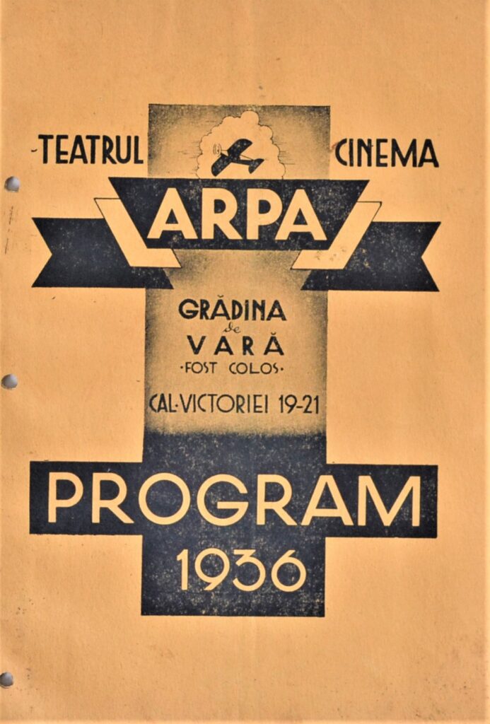 Worlds United By Love: 1936 Teatrul Cinema Arpa &Quot;Saptamana Rasului&Quot; teatrul-cinema-arpa-program-1936-c-saptamana-rasului