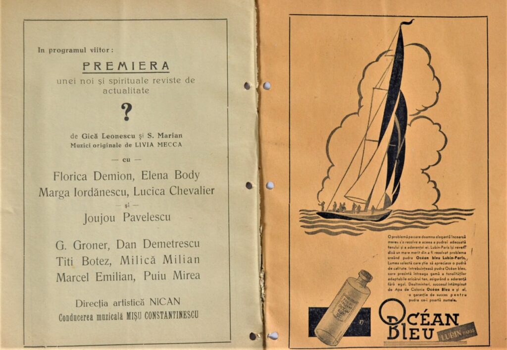 Worlds United By Love: 1936 Teatrul Cinema Arpa &Quot;Saptamana Rasului&Quot; teatrul-cinema-arpa-program-1936-c-saptamana-rasului-pages-14-and-15.
