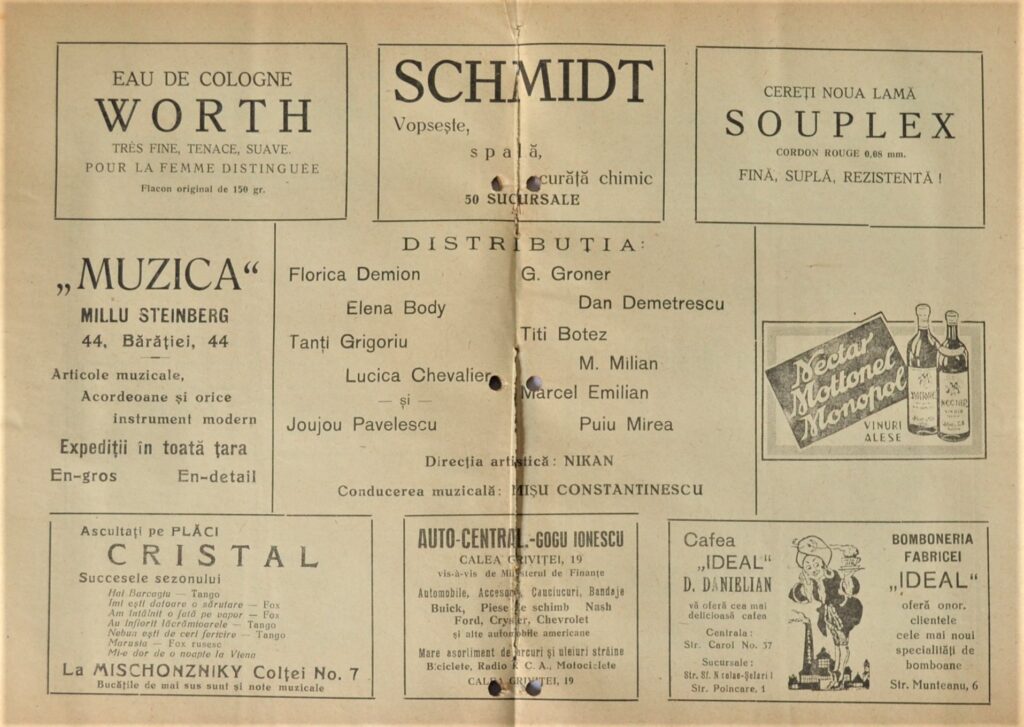 Worlds United By Love: 1936 Teatrul Cinema Arpa &Quot;Saptamana Rasului&Quot; teatrul-cinema-arpa-program-1936-c-saptamana-rasului-pages-8-and-9