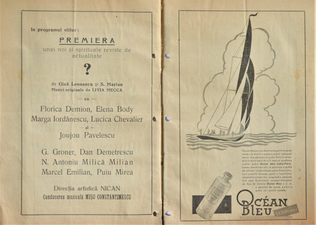 The Vaudeville: A Dive Into The 1936 Arpa &Quot;Rece Racoreala&Quot; teatrul-cinema-arpa-program-1936-d-rece-racoreala-pages-12-and-13