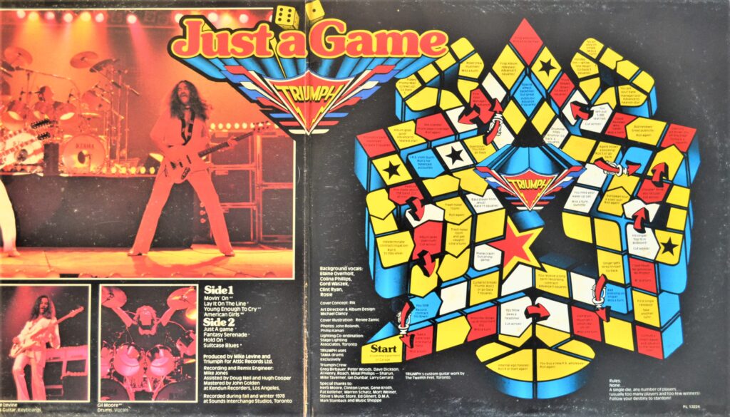 Triumph - Just A Game: Fantasy Serenade triumph-just-a-game-gatefold-one-scaled.
