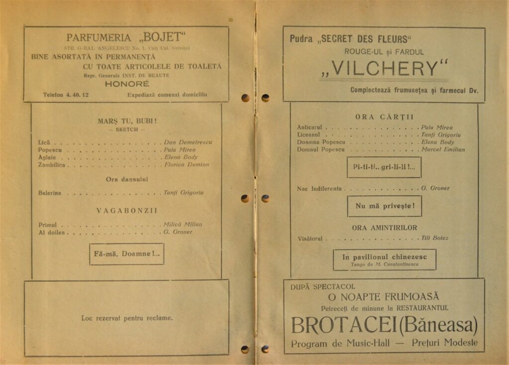 Unraveling The Charm Of The 1936 Arpa Cinema Program teatrul-cinema-arpa-program-1936-b-pages-4-and-5