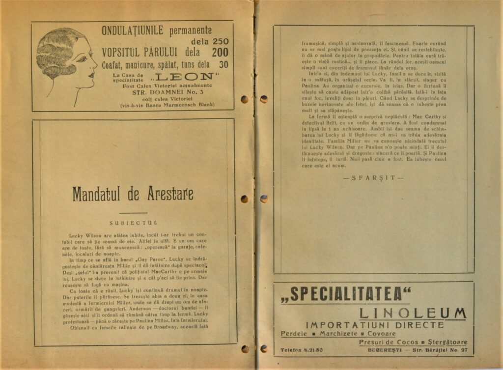 Unraveling The Charm Of The 1936 Arpa Cinema Program teatrul-cinema-arpa-program-1936-b-pages-9-and-10.