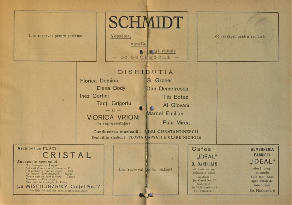 Rediscovering The Magic Of Teatrul Cinema Arpa'S 1936 Program - Luna Bucuriilor teatrul-cinema-arpa-program-1936-pages-8-and-9.