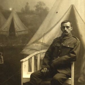 Photo-British-soldier-in-a-chair