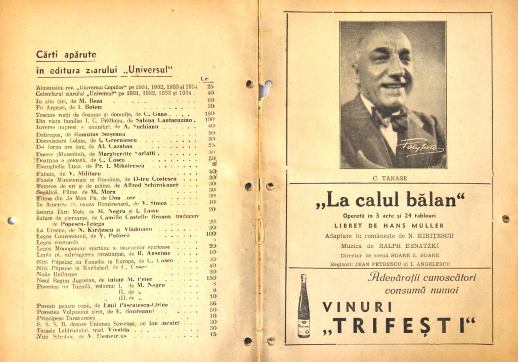Theaters Eforia, Comoedia And Constantin Tanase: The World Of Vaudeville teatrul-eforia-la-calul-balan-a-pages-5-and-6.