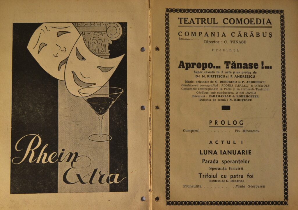 Theaters Eforia, Comoedia And Constantin Tanase: The World Of Vaudeville turneul-teatrului-comoedia-apropo.tanase-pages-1-and-2