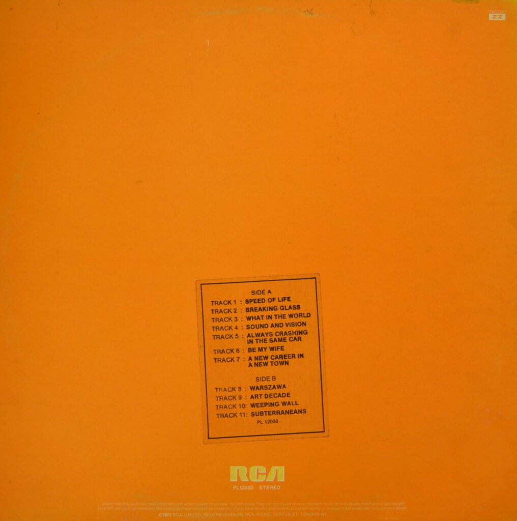 David Bowie - Low On Speed Of Life david-bowie-low-back-cover.