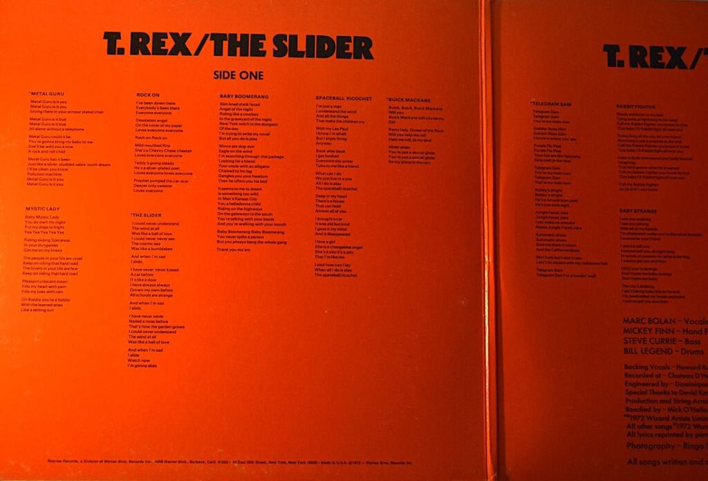 T. Rex - The Slider And This Is Really Amazing To You. t-rex-slider-gatefold-one-scaled