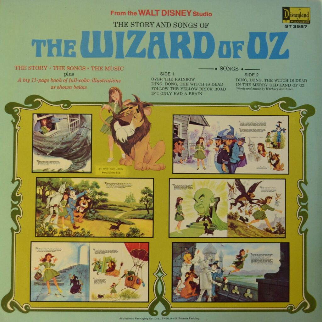 Walt Disney - The Wizard Of Oz - Love Chronicles: A World United the-wizard-of-oz-back-of-cover