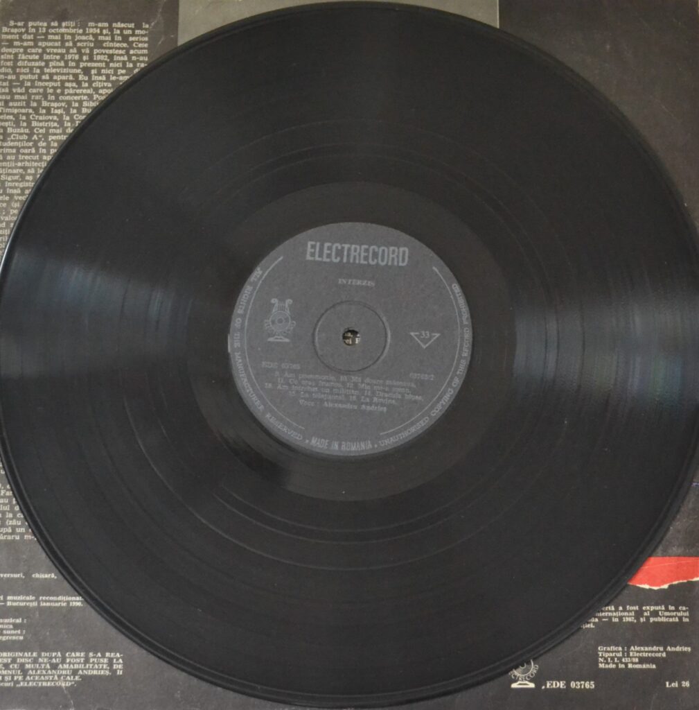 Alexandru Andries -Interziz (Forbidden, What A Beautiful City!) alexandru-andries-interzis-record-side-two