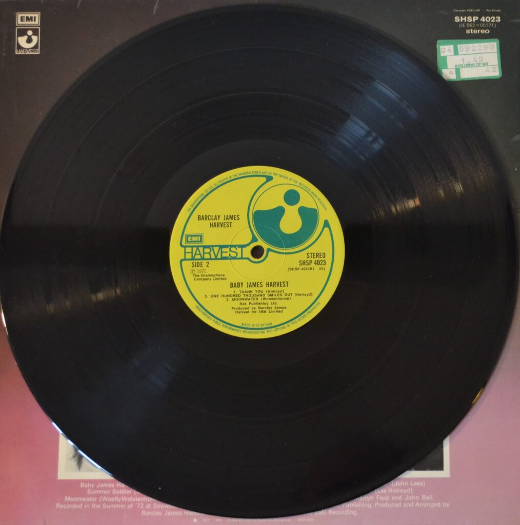 Barcley James Harvest - Baby James Harvest And Crazy (Over You) barclay-james-harvest-baby-james-harvest-record-side-two.