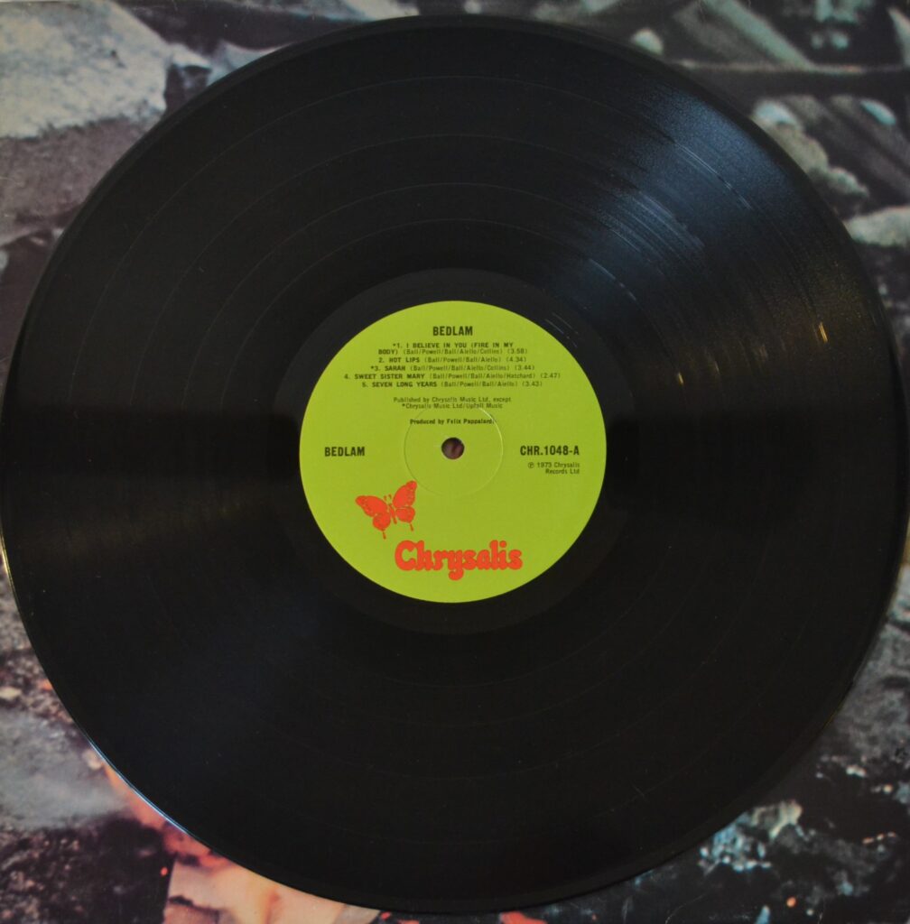 Bedlam - Set Me Free, &Quot;Fire&Quot; In My Body bedlam-record-side-one