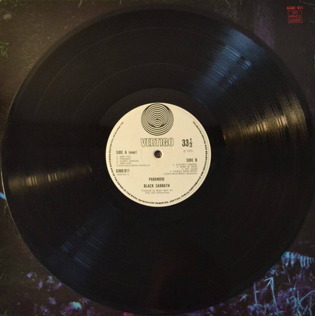 Black Sabbath - Paranoid, Evil Souls Fall To Hell At Supernatural black-sabbath-paranoid-record-side-two.