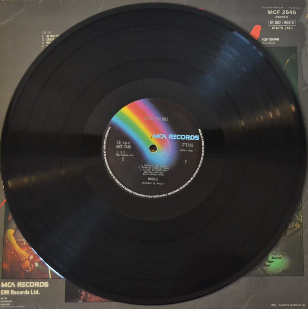 Budgie - In For The Kill!, I'M Only Trying To Help You Love In A World budgie-in-for-the-kill-record-side-two.