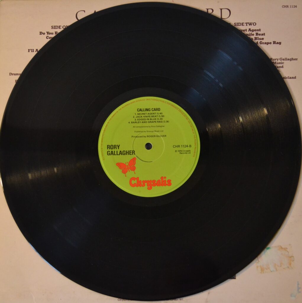Rory Gallagher- Calling Card, Told By My Heart rory-gallagher-record-side-two.