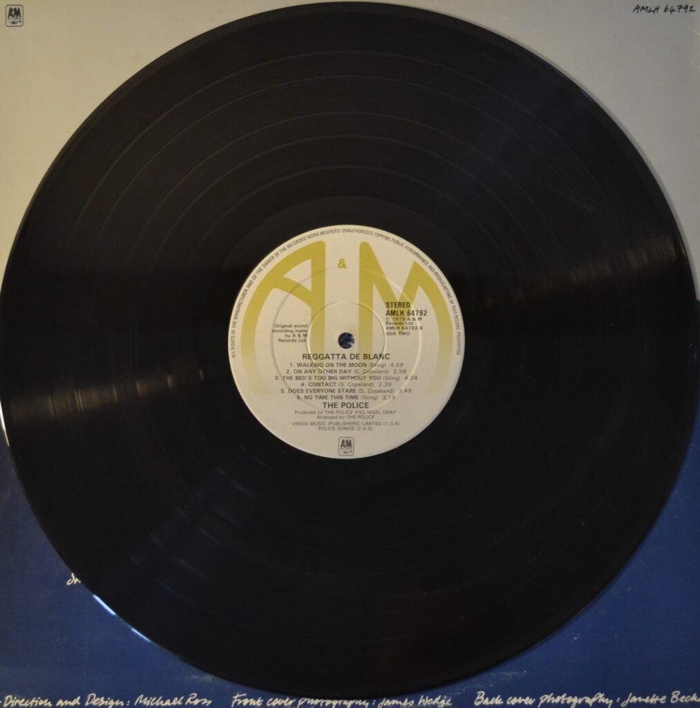The Police - Reggatta De Blanc, Walking On The Moon the-police-reggatta-de-blanc-record-side-two
