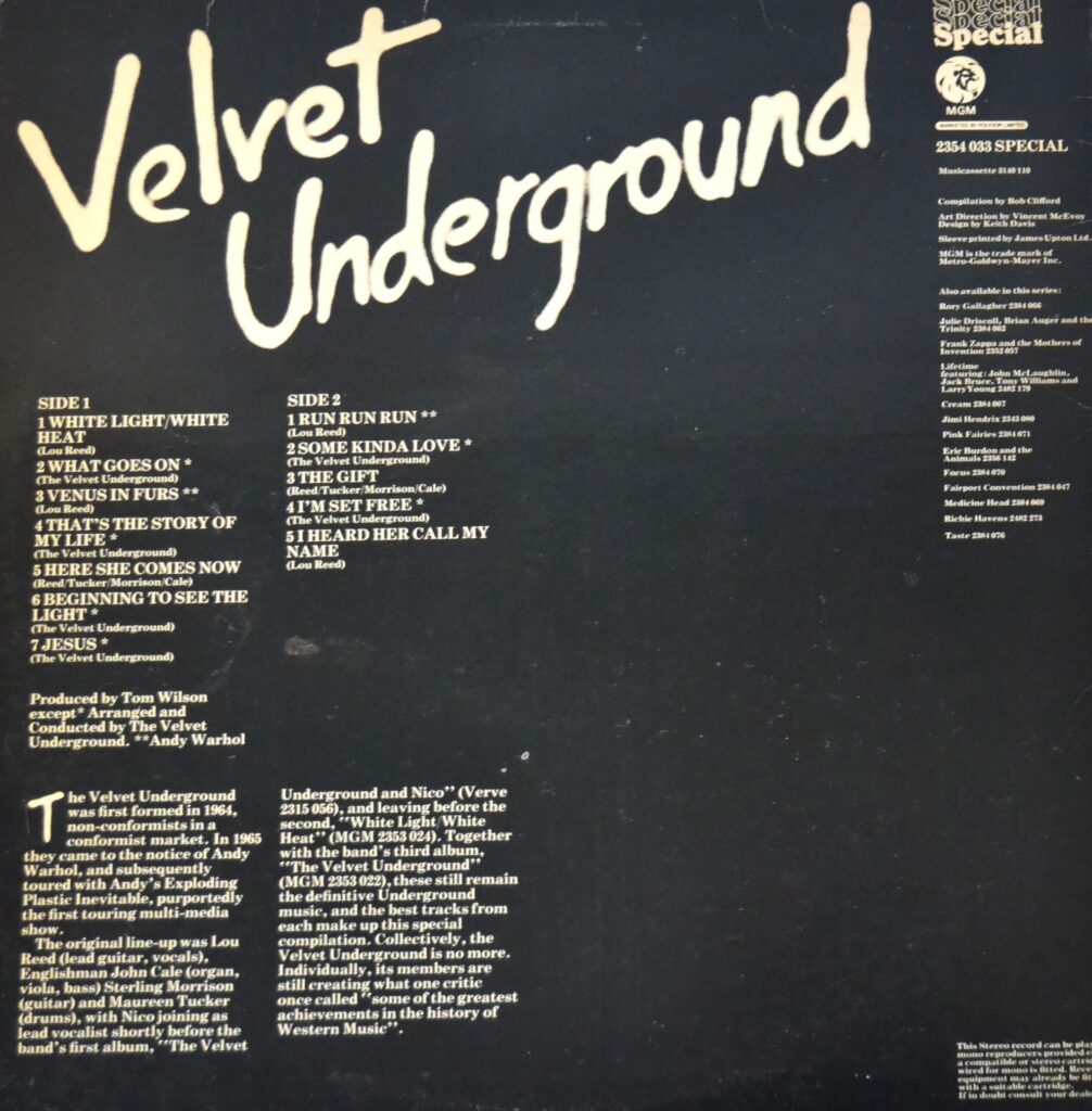 Velvet Underground - Safety Film With Some Kinda Love velvet-underground-back-cover