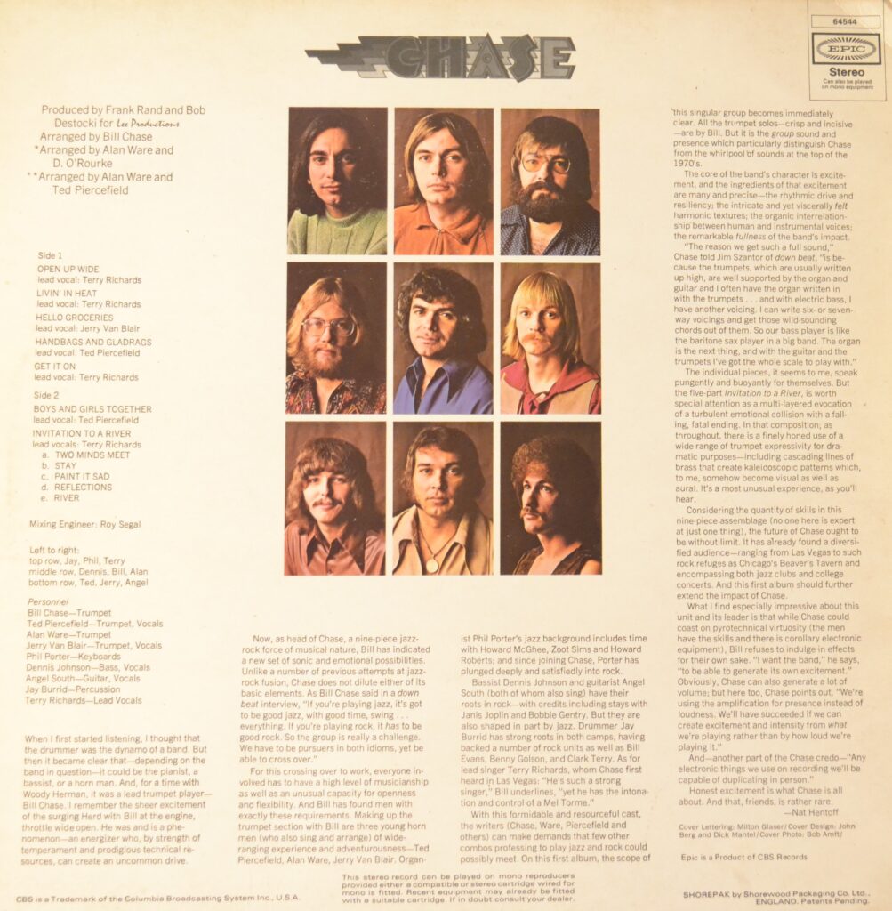 Chase - There Are Feelings Out Of Sight chase-album-back-cover