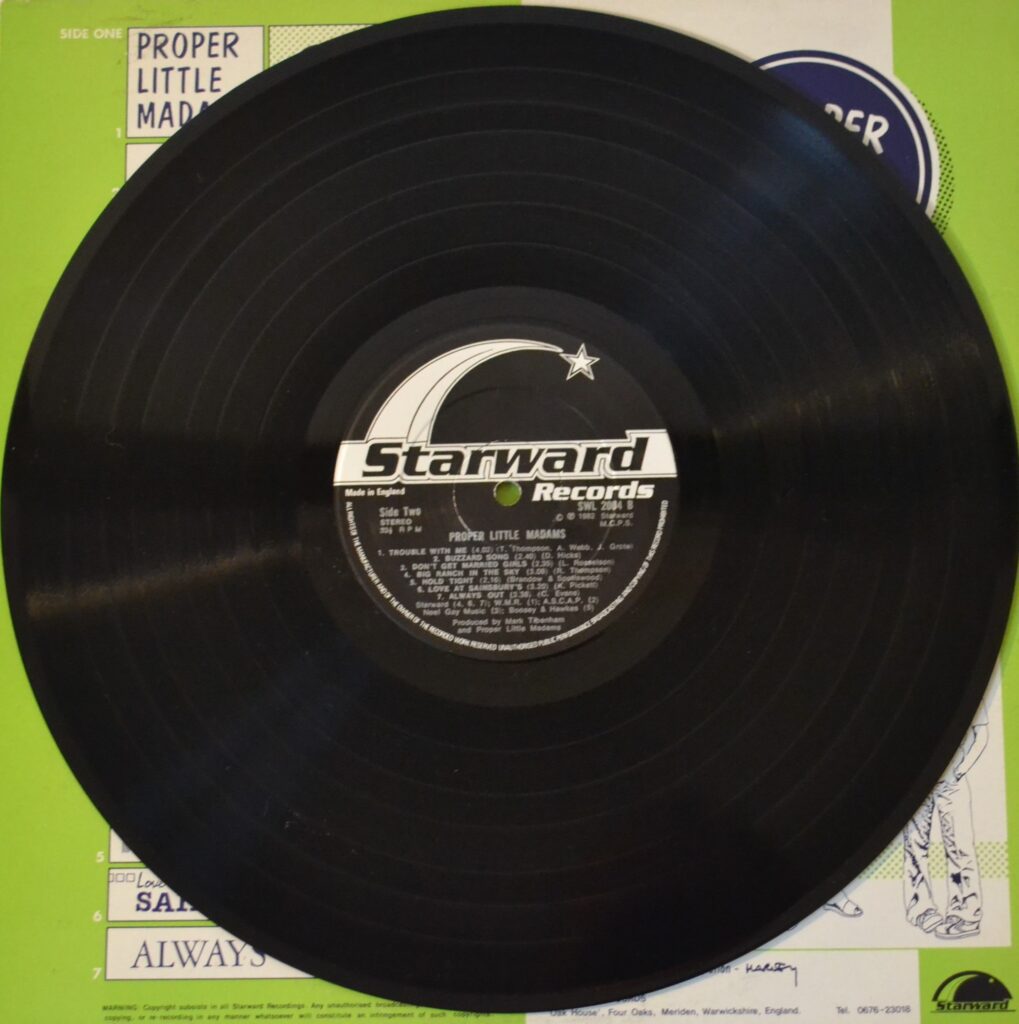 Proper Little Madams Album - Love At Sainsbury'S proper-little-madams-record-side-two