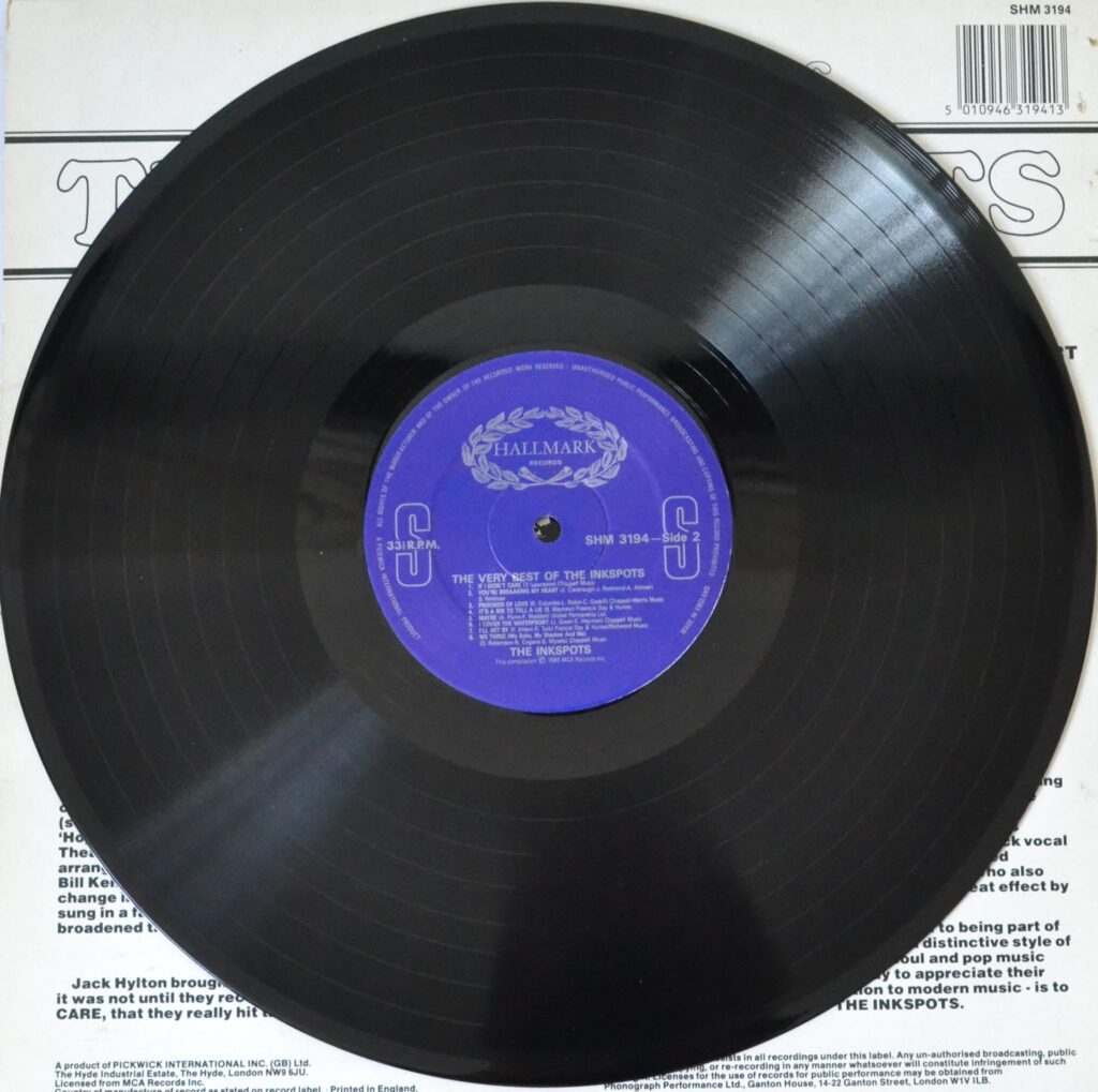 The Very Best Of The Inkspots - Prisoner Of Love the-very-best-of-the-inkspots-record-side-two
