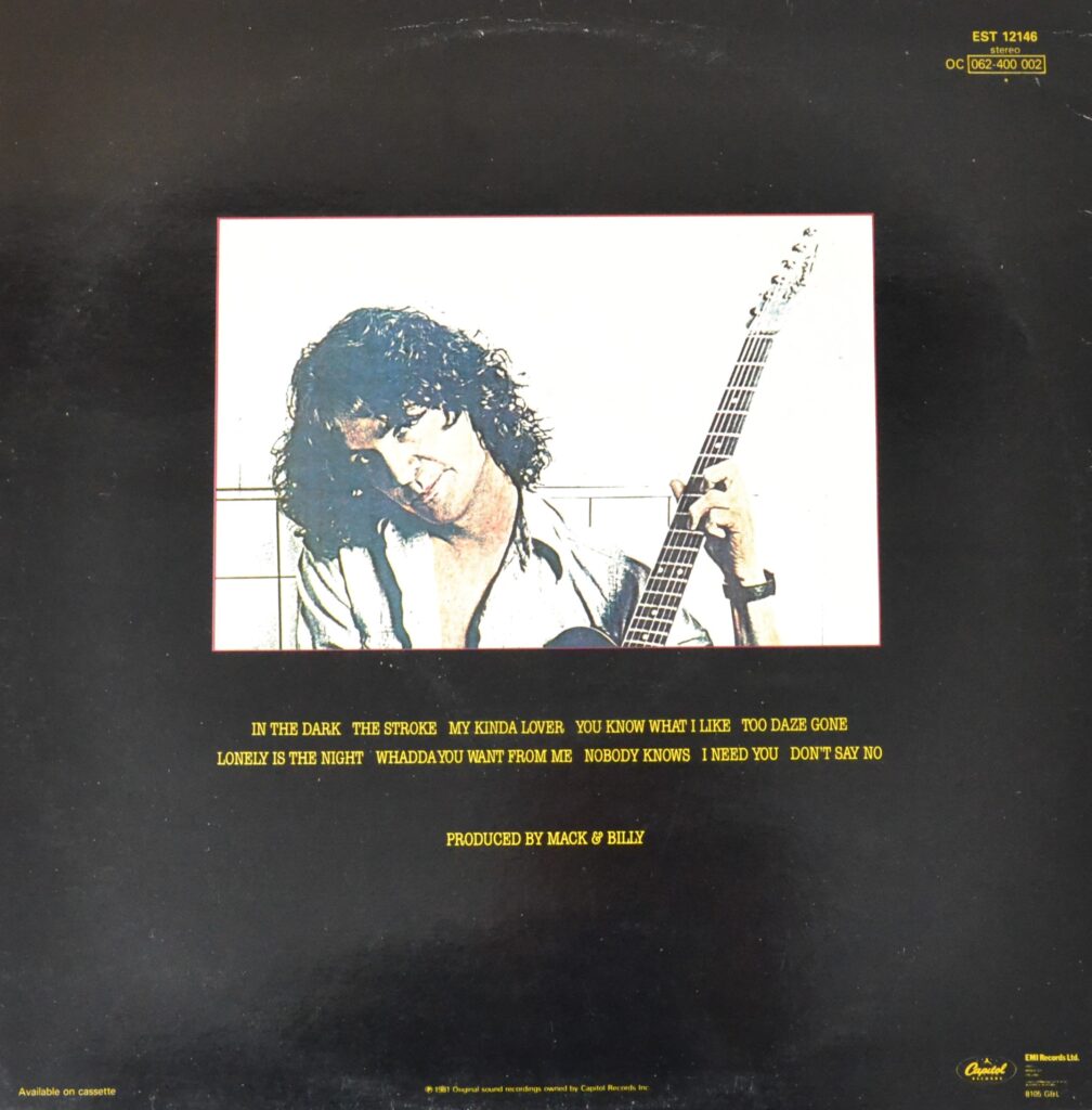 Billy Squier - Don'T Say No In The Dark billy-squier-don-t-say-no-back-cover