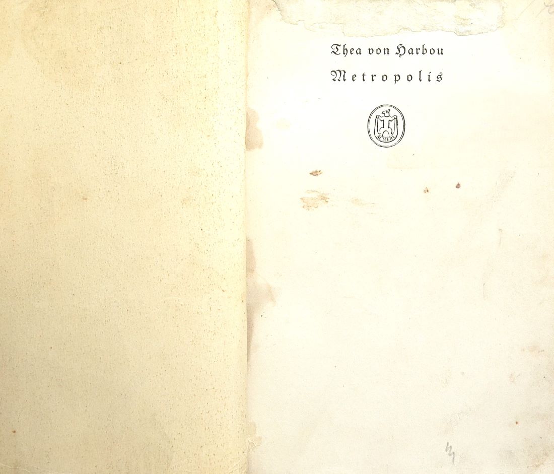 Unlock The World Of Ultra-Rare Collectibles metropolis-thea-von-harbou-pages-1-and-2